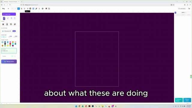 Rhinely canvas with the basic tools toolbar visible
