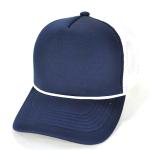 Plain 5 Panel Sponge Trucker Cap 2 Color Mesh