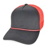 Plain 5 Panel Sponge Trucker Cap 2 Color Mesh